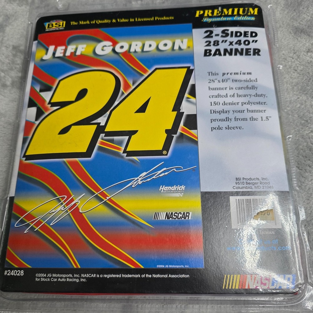 NASCAR Jeff Gordon #24 Premium 2-Sided 28" x 40" Banner BSI-NEW
